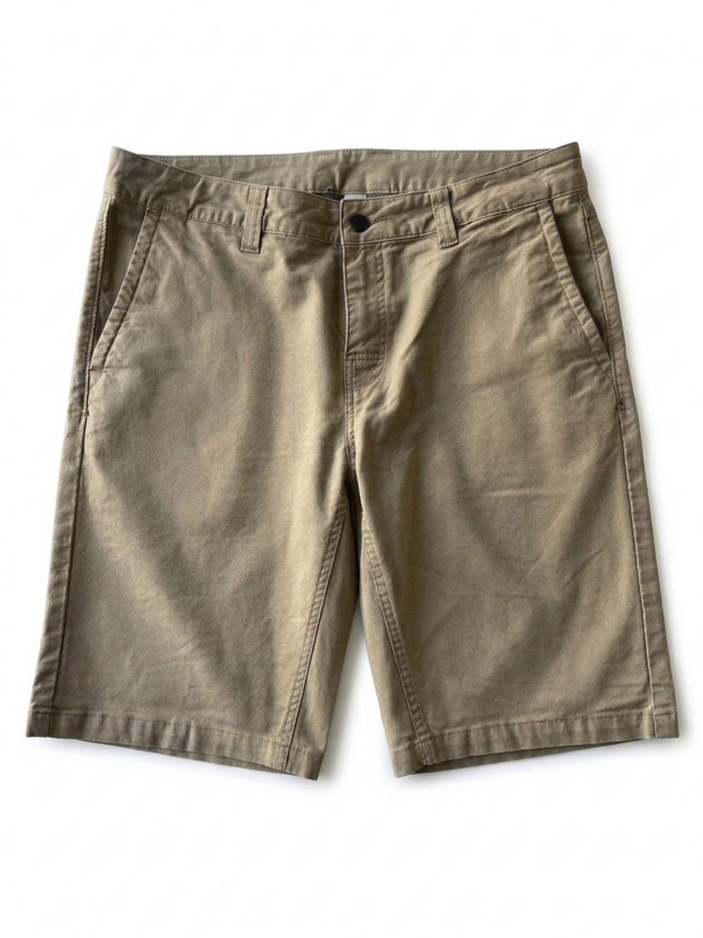 Stio Men's Rivet Canvas Utility Tan / Dark Khaki Shorts - SIze 35 - NWOT